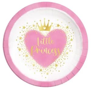 Princess Little Princess Pappersassietter 8-pack 23 cm FSC