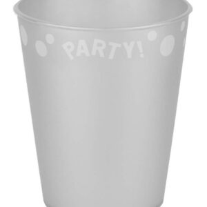 Party Silver Silver micro premium plastmugg 250 ml