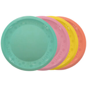 Colour Pastel Mixed mikropremium plasttallrik set 4 st 21 cm
