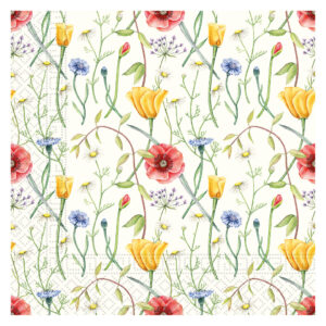 Flower Wild servetter 20-pack 33x33 cm