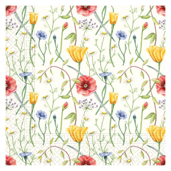 Flower Wild servetter 20-pack 33x33 cm