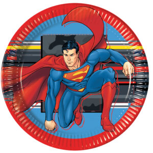 Superman Krypton pappersassiett set om 8, 23 cm FSC