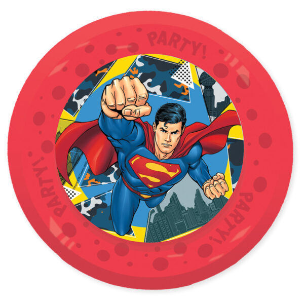 Superman Krypton micro premium middagsassiett 4-pack 21 cm