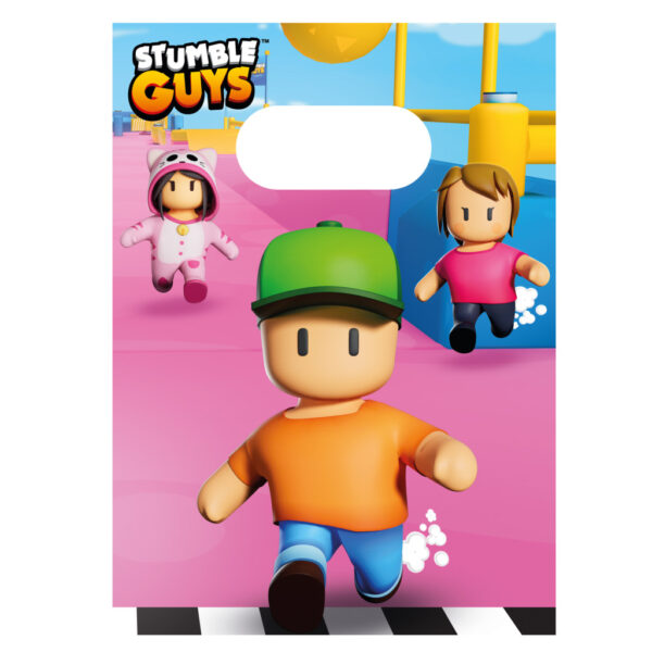 Stumble Guys Chaos Runner papperspresentpåsar, 4-pack
