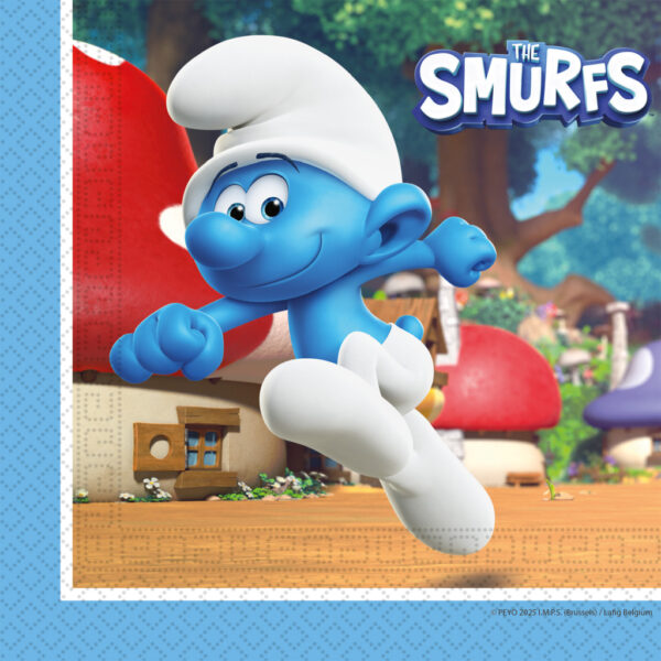 Smurfs Joyful servetter 20 st 33x33 cm FSC