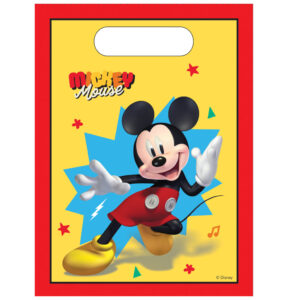Disney Mickey Jump Into Fun plastpresentpåsar, 6 st