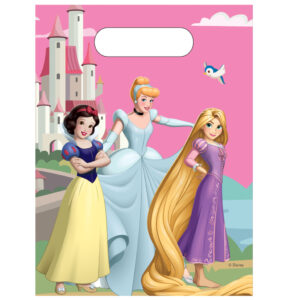 Disney Princess plastpresentpåsar, 6-pack