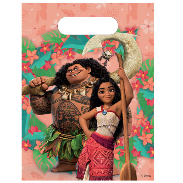 Disney Vaiana Sailing Spirit presentpåsar, 6-pack
