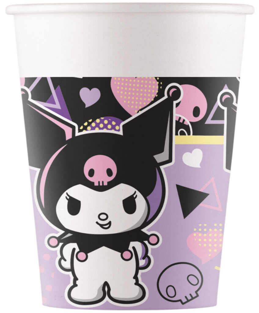Hello Kitty Kuromi Pop Art pappersmuggar 8 st 200 ml FSC