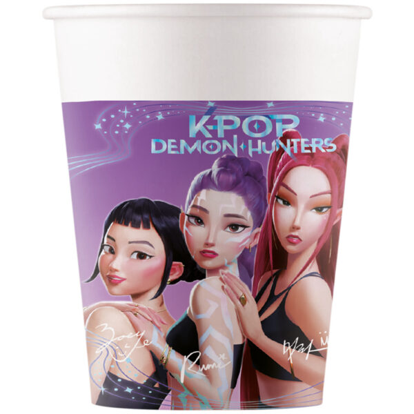 K-Pop Demon Hunters Pappersmuggar 8-pack 200 ml – FSC Party Muggar