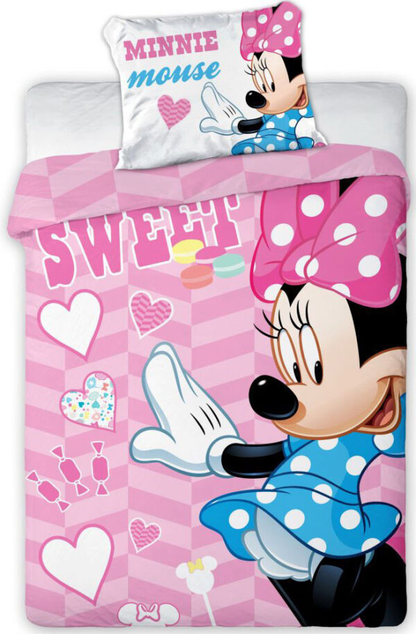 Disney Mimmi Pigg barns påslakanset 100x135 cm, 40x60 cm
