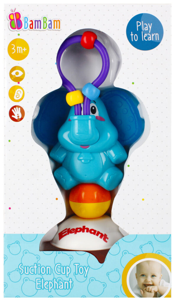 Elefant babyleksak med sugkopp