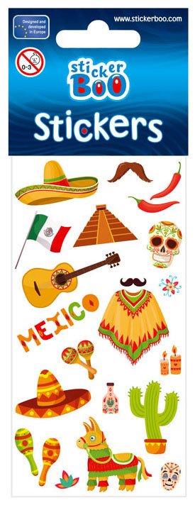 Travel Mexico klistermärkesset