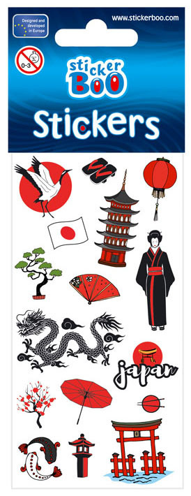 Rese-japanska klistermärkeset