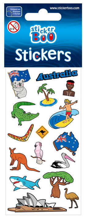 Travel Australia klistermärkesset