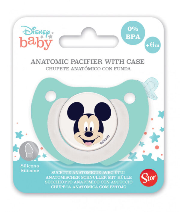 Disney Musse Pigg anatomisk napp med lek- och sovfunktion och fodral