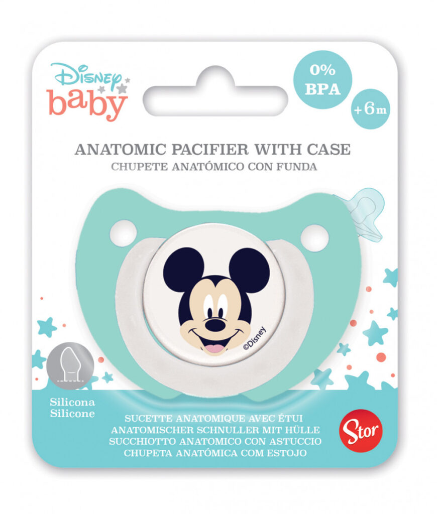 Disney Mickey anatomisk napp med lek- och sovfunktion samt fodral