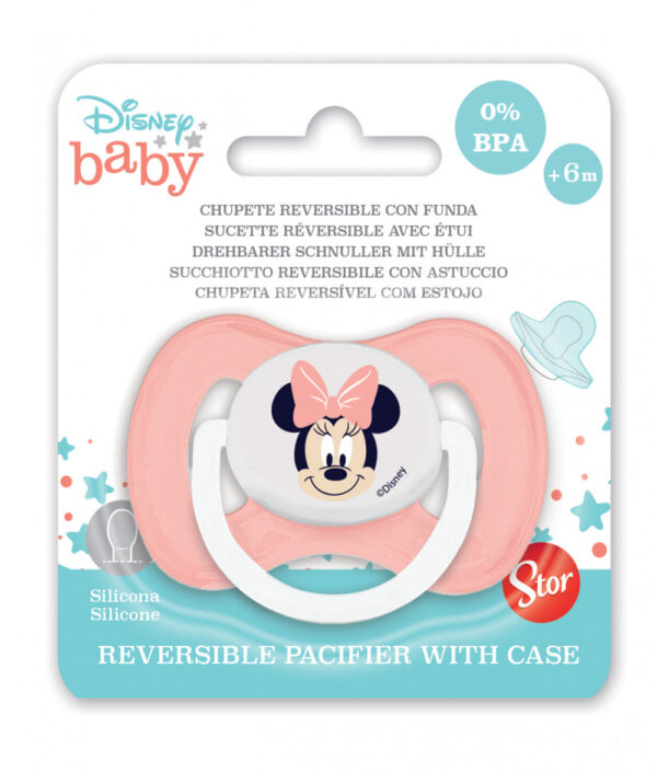 Disney Mimmi Pigg vändbar napp med fodral
