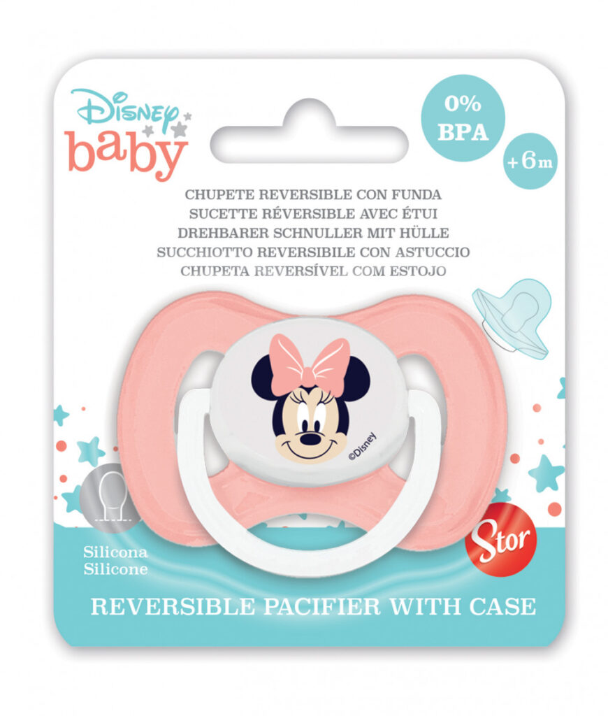 Disney Mimmi Pigg vändbar napp med fodral