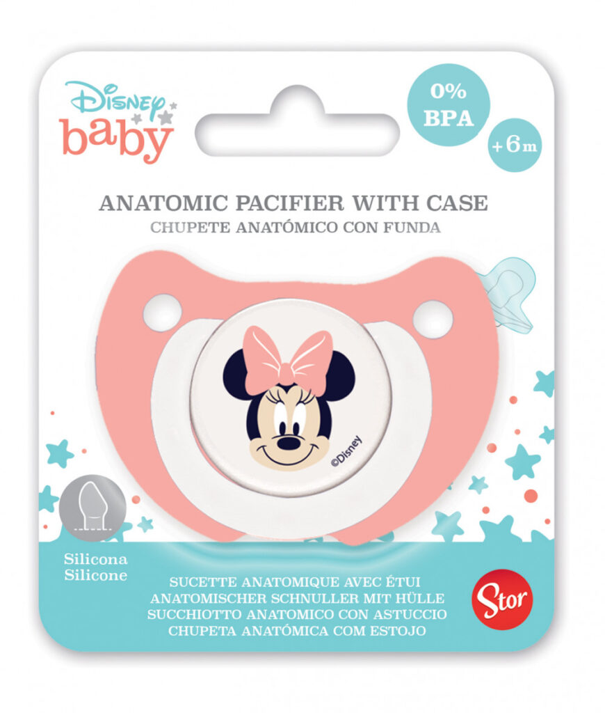 Disney Mimmi Pigg anatomisk napp med fodral