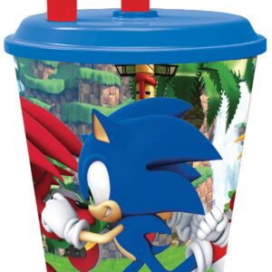 Sonic the Hedgehog Äventyrs Sugrörsmugg, Plast 430 ml