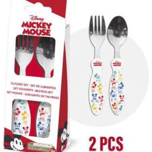 Disney Mickey Fun-Tastic bestickset i metall - 2 delar