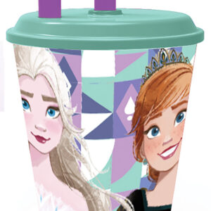 Disney Frozen Ice Magic sugrörsmugg, plast 430 ml
