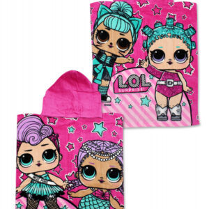 LOL Surprise strandhandduk poncho i bomull 50x115 cm
