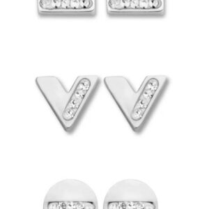 Victoria örhänge set i silverfärg