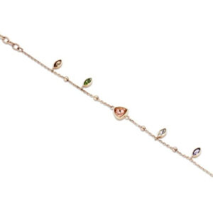 Victoria Rose armband med roséguldfärgad sten
