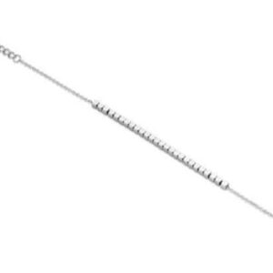 Victoria armband i silverfärgad schackrutig design