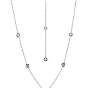 Victoria halsband med silverfärgad sten