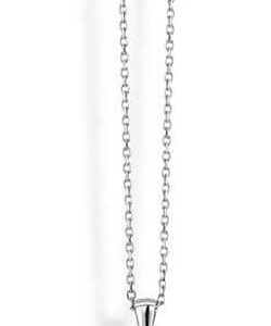 Victoria halsband i silverfärg med svart sten