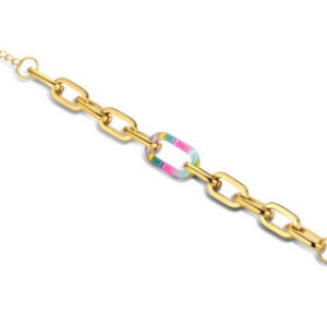 Victoria guldfärgat flerfärgat armband