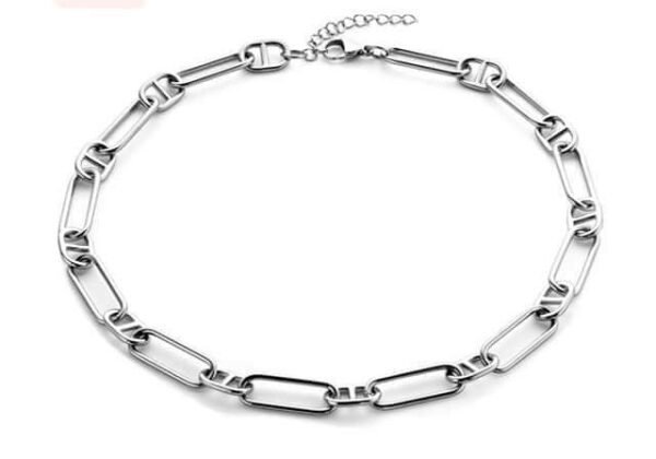 Victoria halsband i silverfärg 47 cm