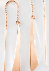 Victoria örhängen i roséguld med sabeldesign
