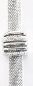 Victoria silverfärgat tjockt mesh-armband