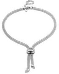 Victoria silverfärgat tjockt mesh-halsband