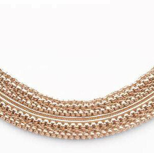 Victoria halsband i roséguld