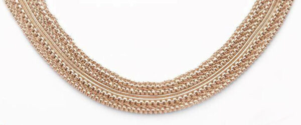 Victoria halsband i roséguld 47 cm