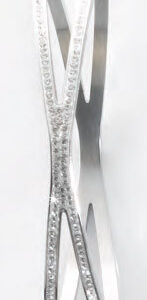 Victoria armband i silverfärg med vit sten