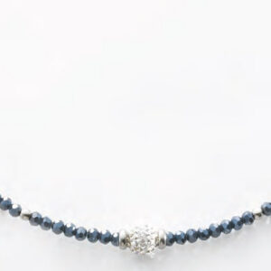 Victoria White Stone blå pärlhalsband