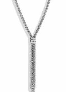 Victoria silver halsband med tjockt mesh