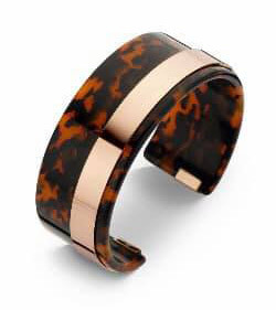 Victoria Rose armband i roséguld med brunt mönster
