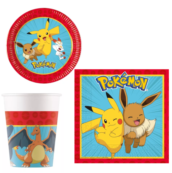 Kalaspaket Pokemon 36 delar för 8 personer