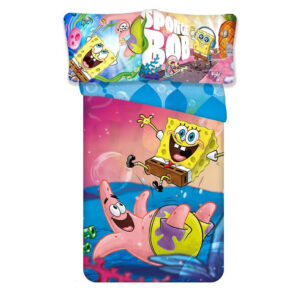SpongeBob Splash barns sängkläder för förskola 100×135 cm, 40×60 cm