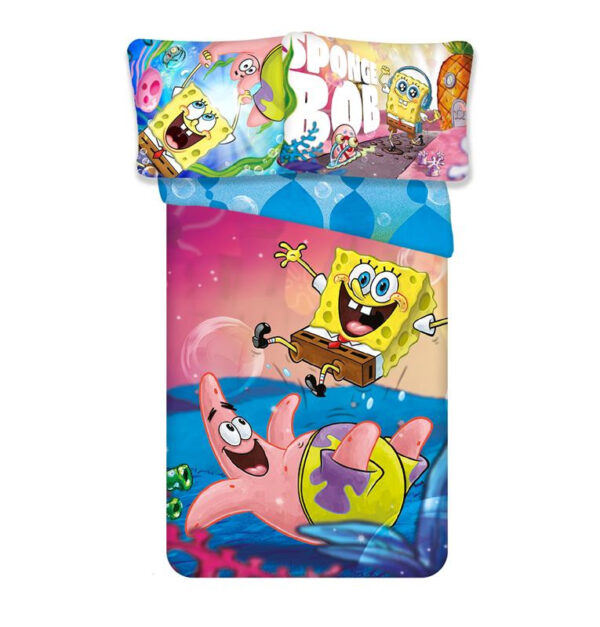 Svampbob Fyrkant Splash barns sängkläder för förskola 100×135 cm, 40×60 cm