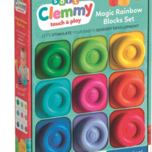 Colour Clemmy mjukt byggset med 9 bitar Clementoni
