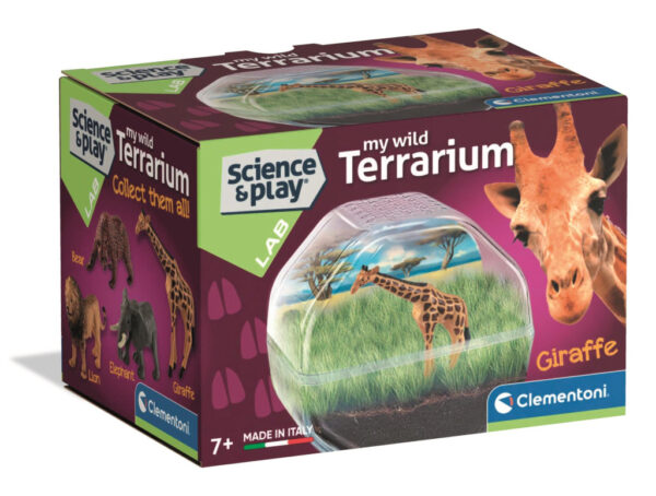Animals Giraff Mini terrarium Clementoni 15 x 10 cm