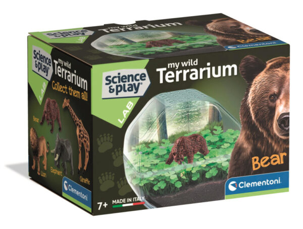 Animals Björn Mini Terrarium Clementoni 15 x 10 cm